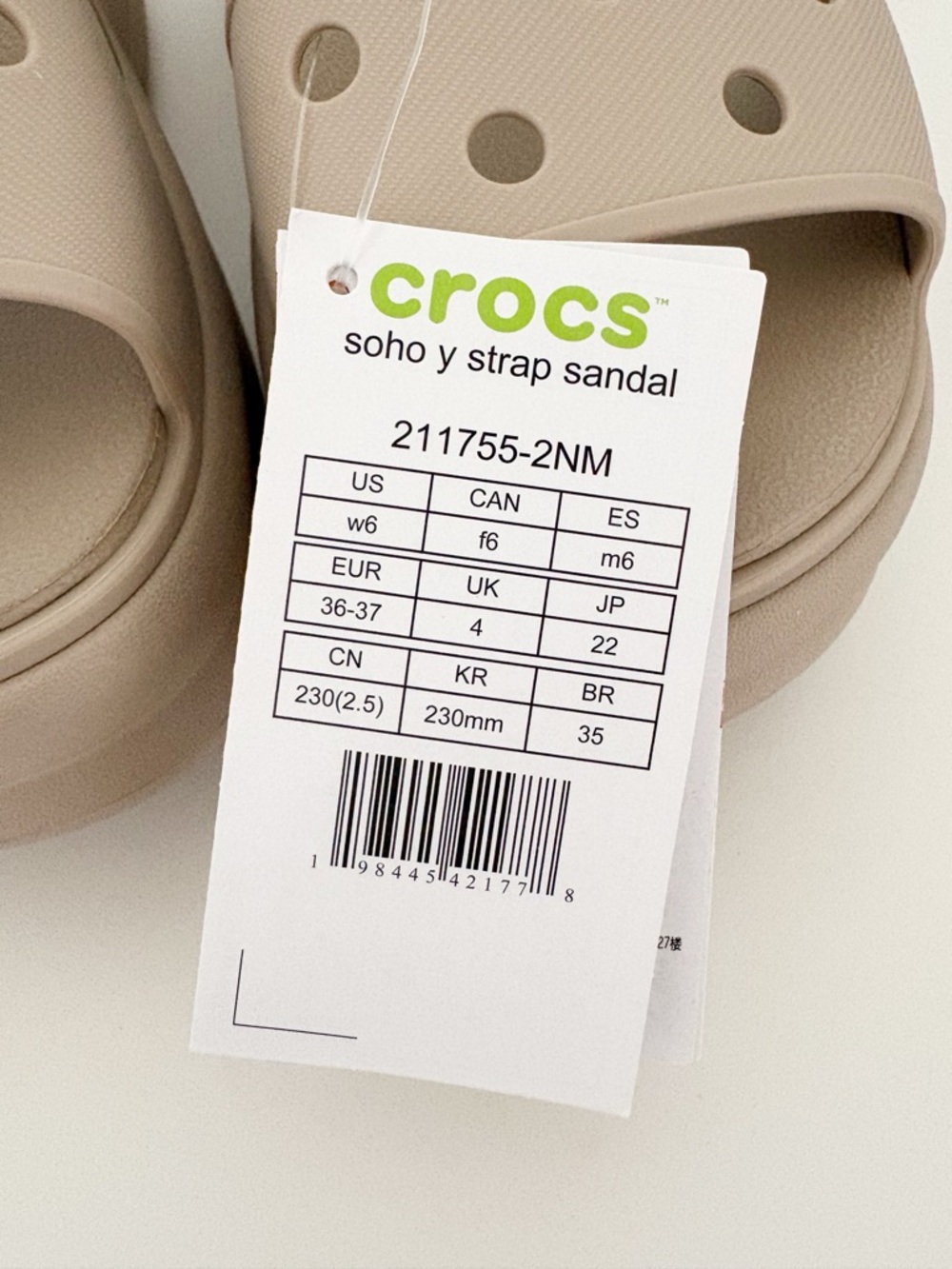 Crocs Soho Y-Strap Sandals Women’s Size 6 Dulce New - Picture 10 of 12